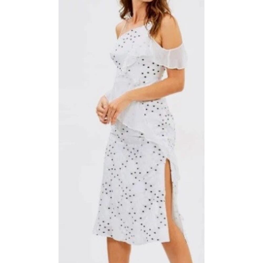 Chic La Maison Talulah Polka Dot Midi Dress - Size Small